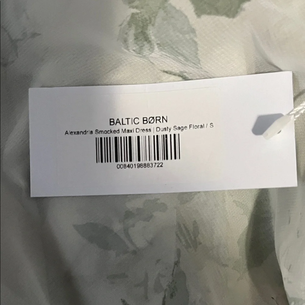 Baltic Born Sage Floral Maxi Dress with V-Neck - Picture 10 of 10